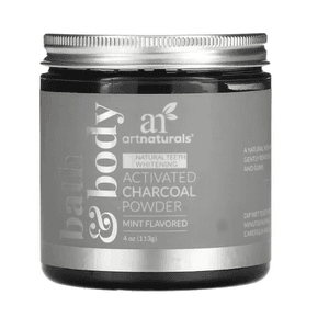 مسحوق الفحم بنكه بالنعناع من art naturals