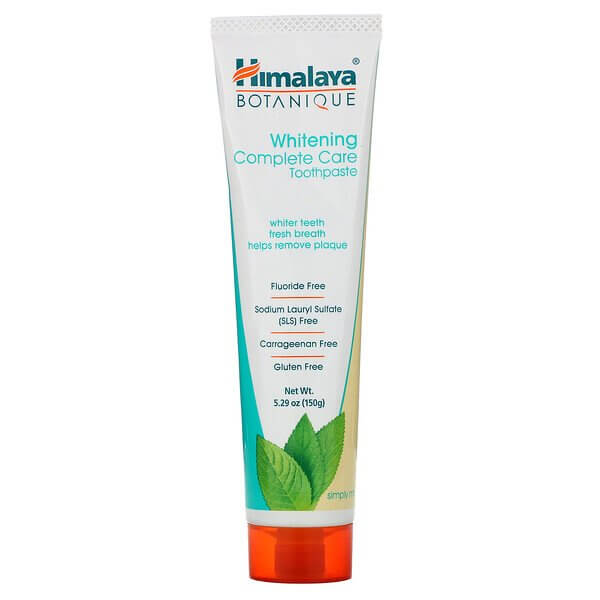 معجون أسنان Himalaya‏ Botanique مبيض للعناية الكاملة بالفم بالنعناع