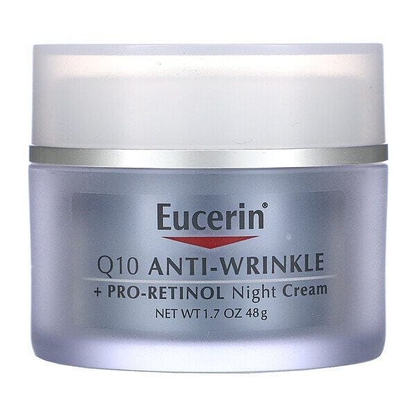 كريم المرطب الليلي Eucerin مضاد للتجاعيد غني بإنزيم Q10